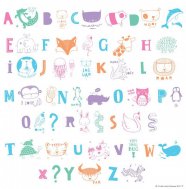 A little lovely company - Letter Set ABC pastell 