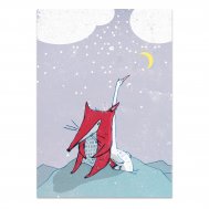 noull - Postkarte "Fuchs & Gans im Schnee" 