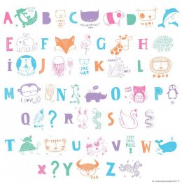 A little lovely company - Letter Set ABC pastell 