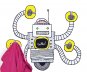 Chispum – Wandtattoo Robotergarderobe 